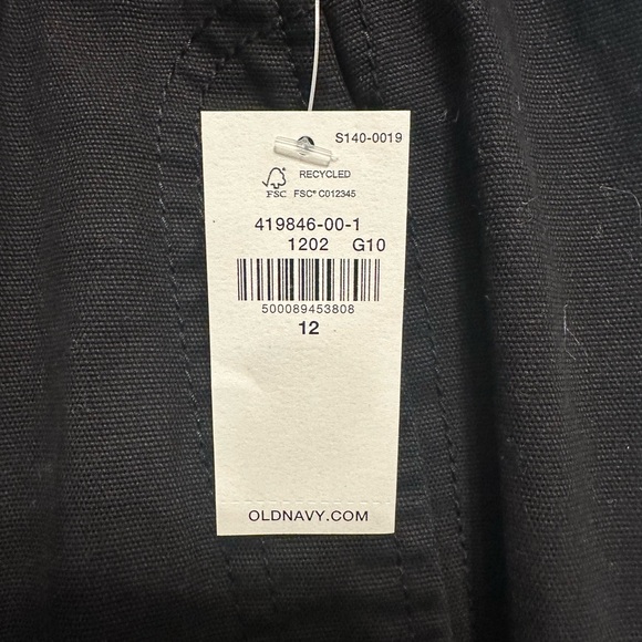 NWT Old Navy Canvas Wide Leg Workwear Pants Size 12 - Picture 4 of 4